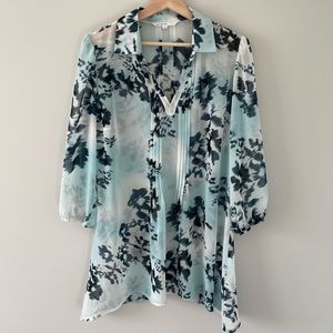 Sheer Blue Tunic